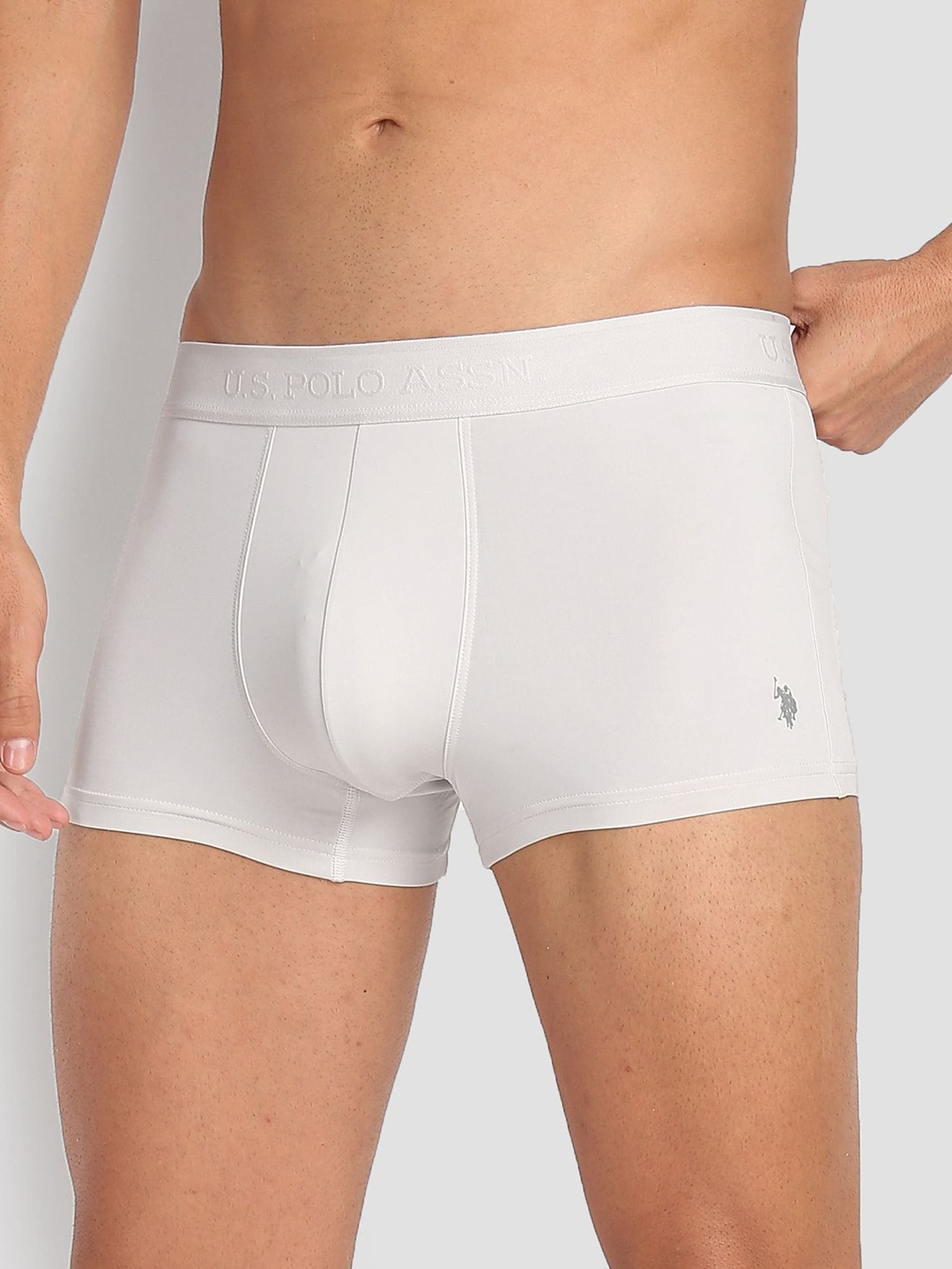 

U.S. Polo Assn. Men Moisture Wicking Stretchable Trunk AT001-G01-PL, White