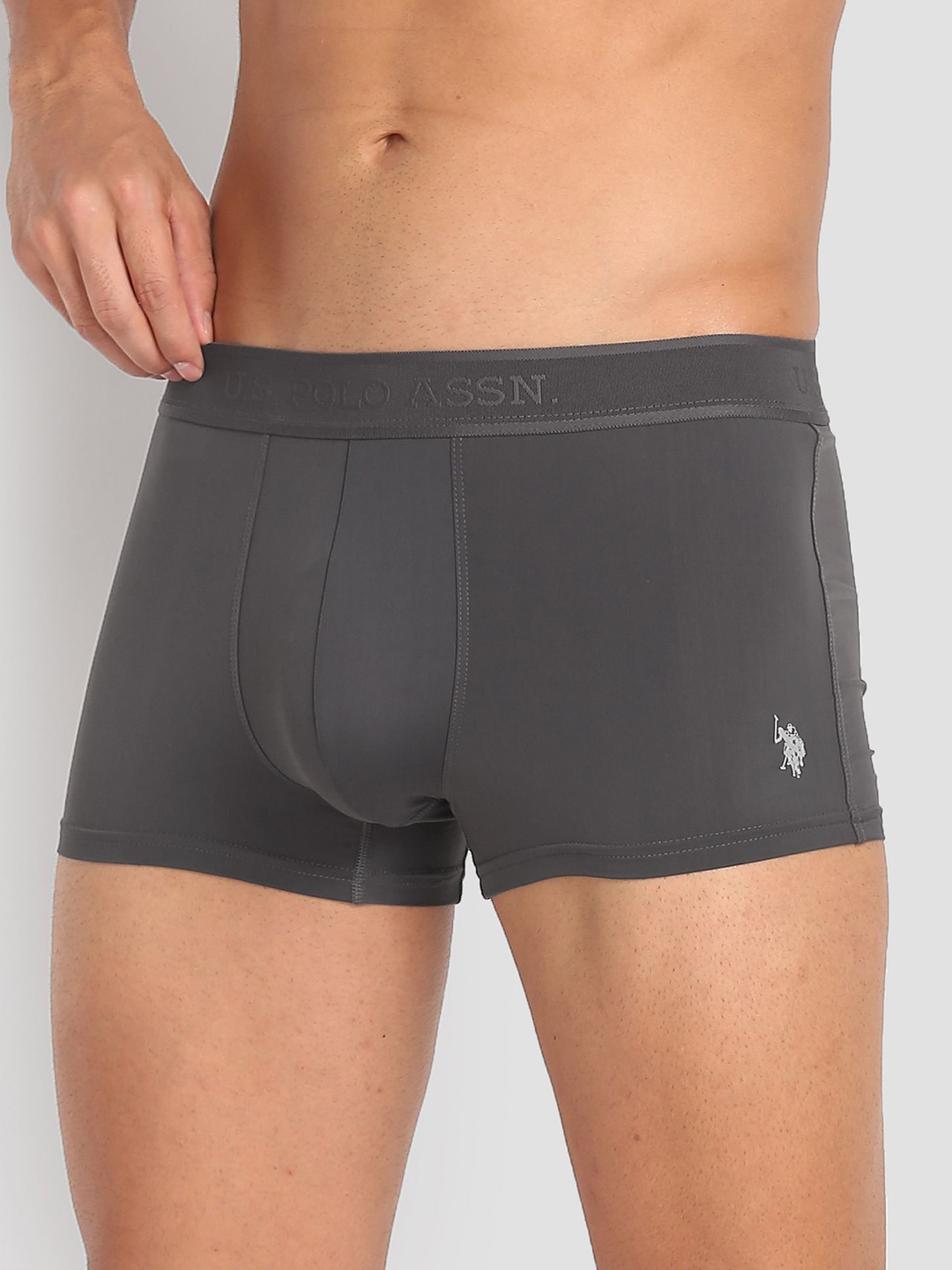 

U.S. Polo Assn. Men Moisture Wicking Stretchable Trunk, Grey