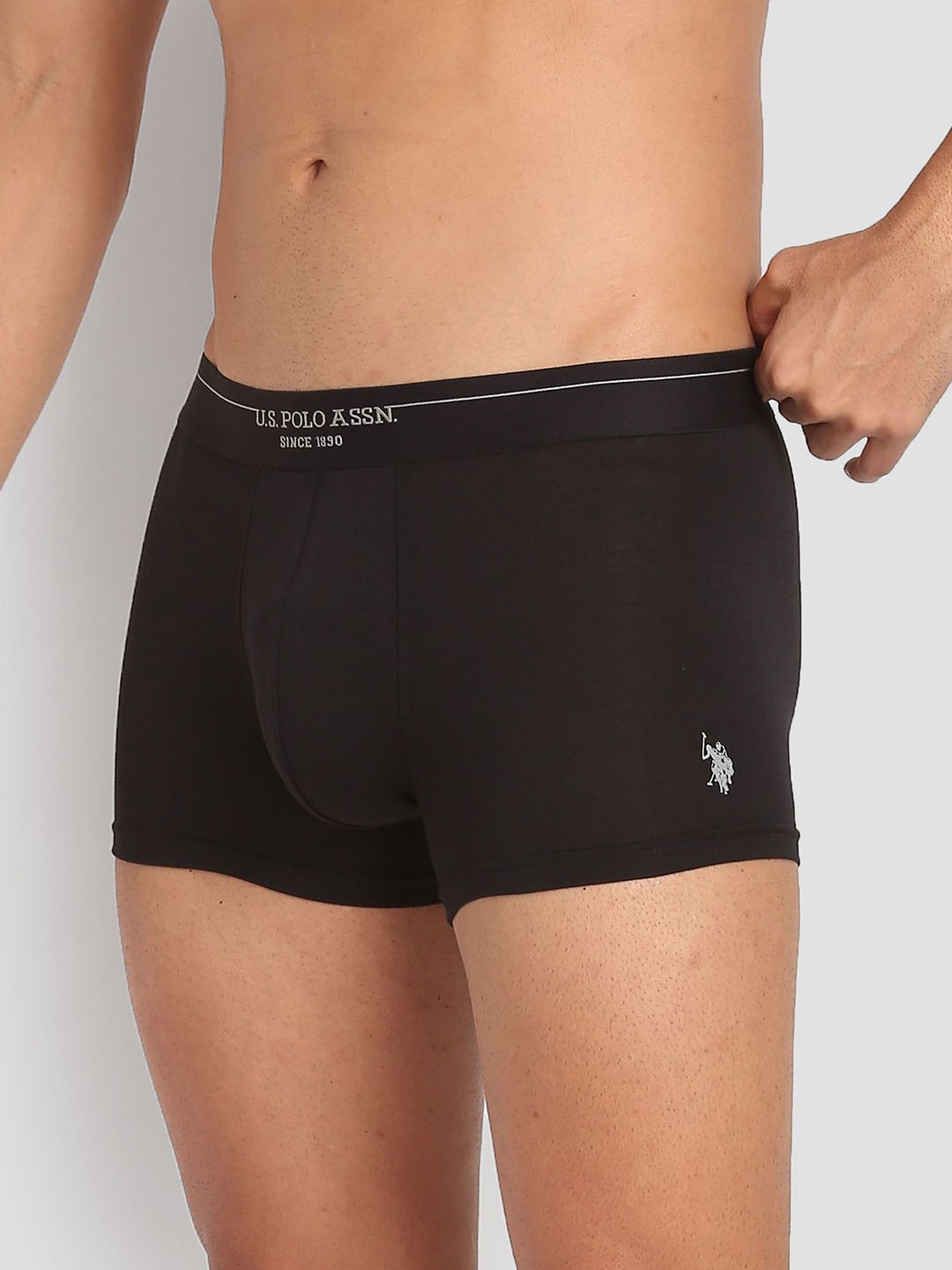 

U.S. Polo Assn. Men Antibacterial Stretchable Trunk PT003-002-PL, Black