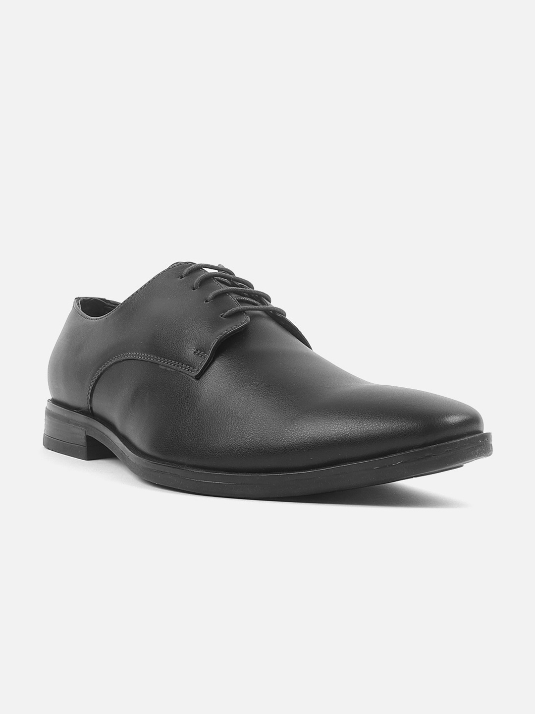 

Carlton London Men Textured Formal Derbys, Black