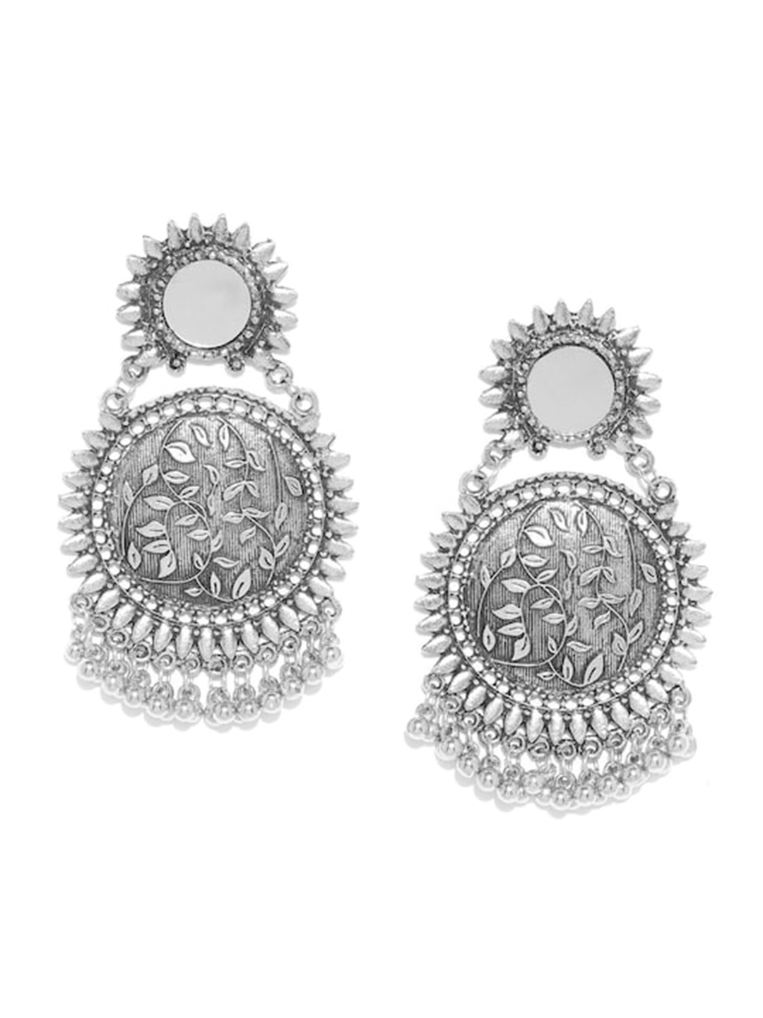 

Infuzze Silver-Plated Contemporary Drop Earrings