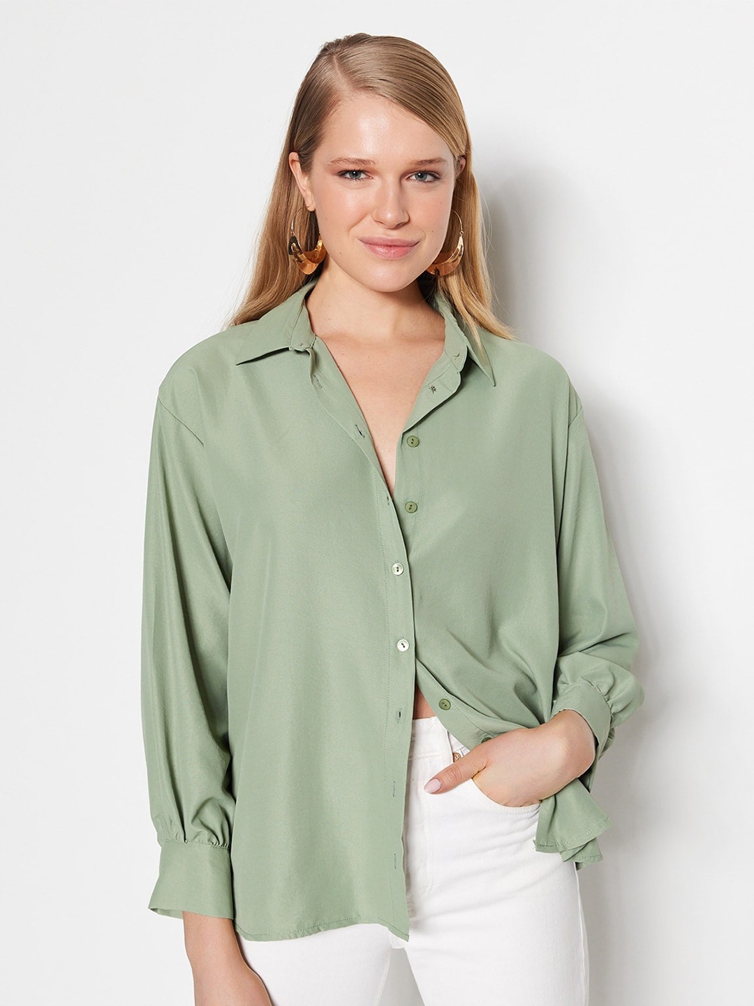 

Trendyol Contemporary Casual Shirt, Olive