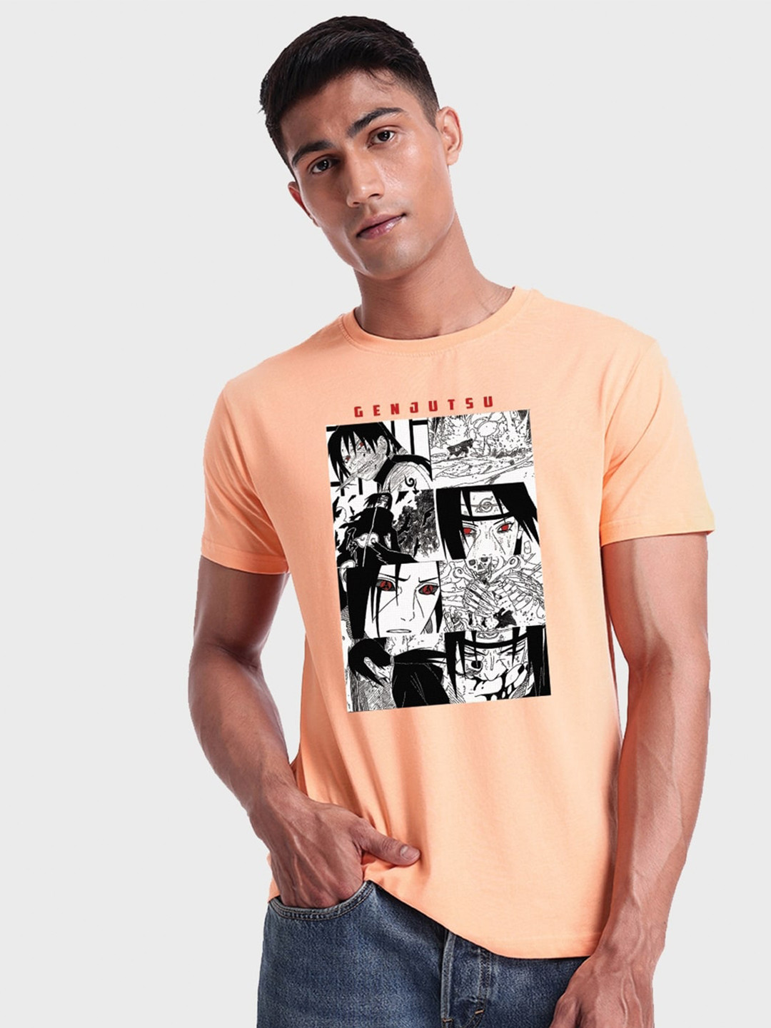 

Bewakoof Graphic Printed T-shirt, Orange