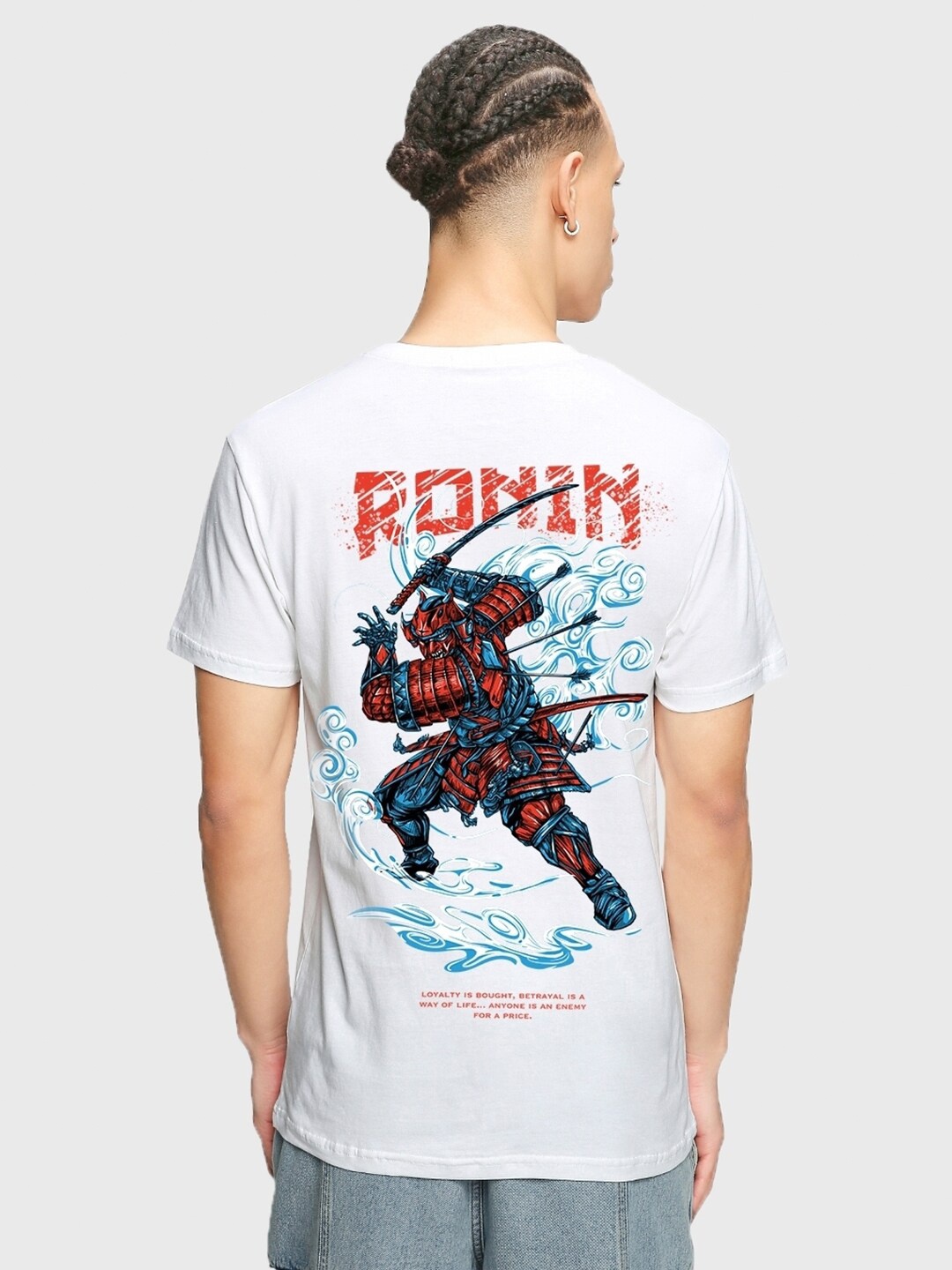 

Bewakoof Graphic Printed Pure Cotton T-shirt, White