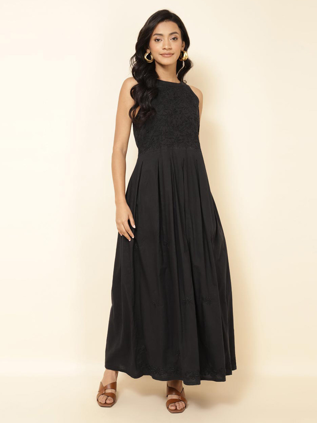 

Fabindia Black Maxi Dress