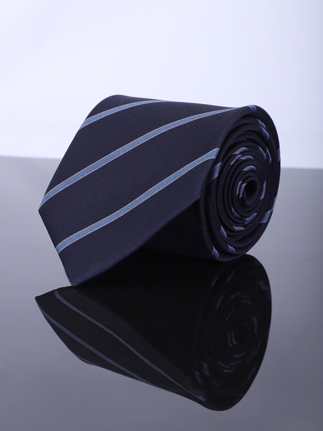

Kastner Men Striped Skinny Tie, Blue