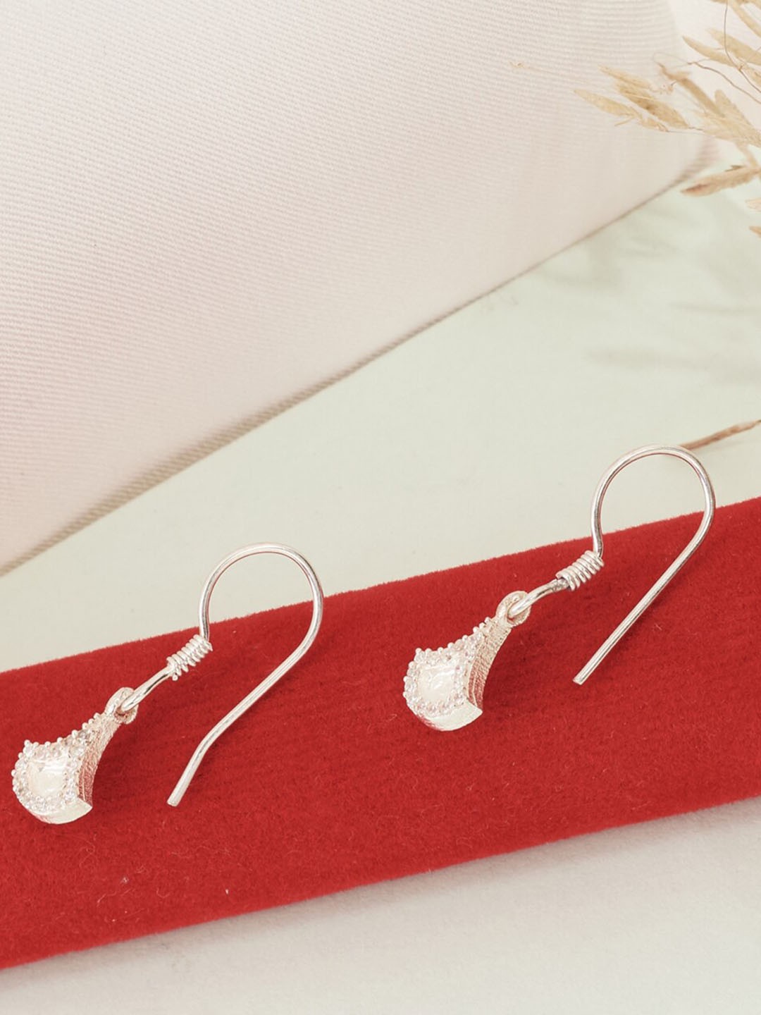 

Fabindia Sterling Silver Contemporary Drop Earrings