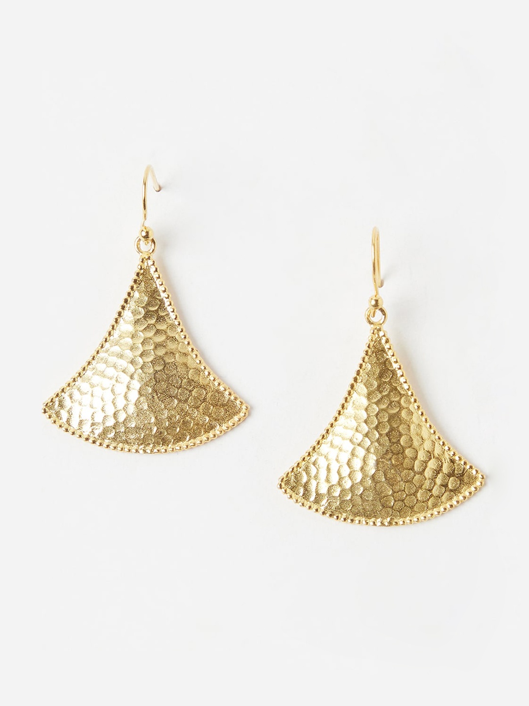 

Fabindia Gold-Plated Triangular Drop Earrings