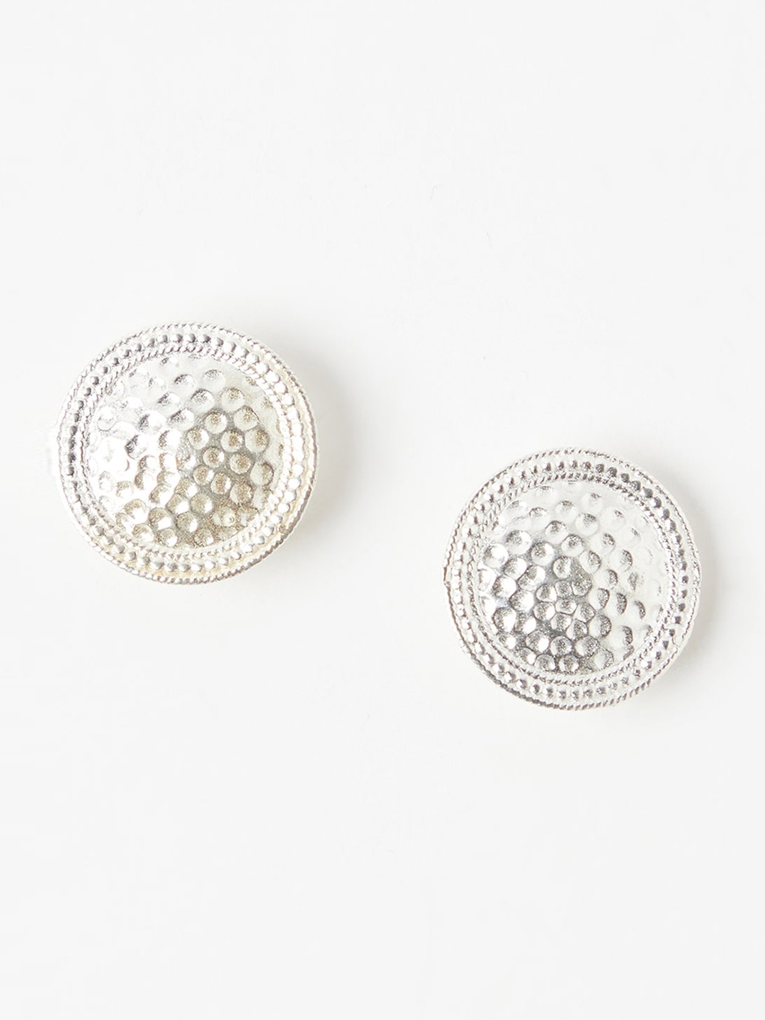 

Fabindia Silver Circular Studs Earrings