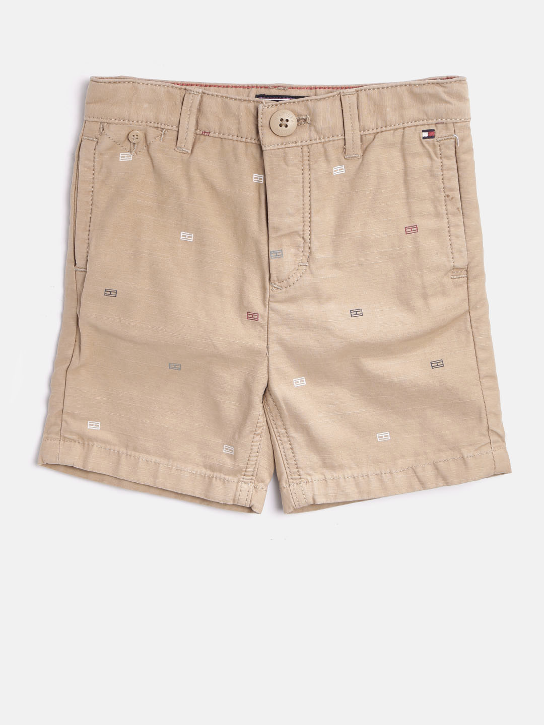 

Tommy Hilfiger Boys Beige Printed Chino Shorts