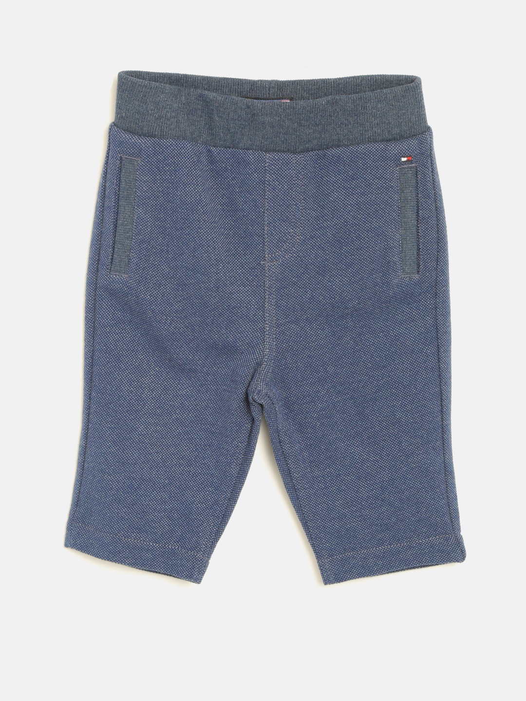 

Tommy Hilfiger Boys Blue Self Design Shorts