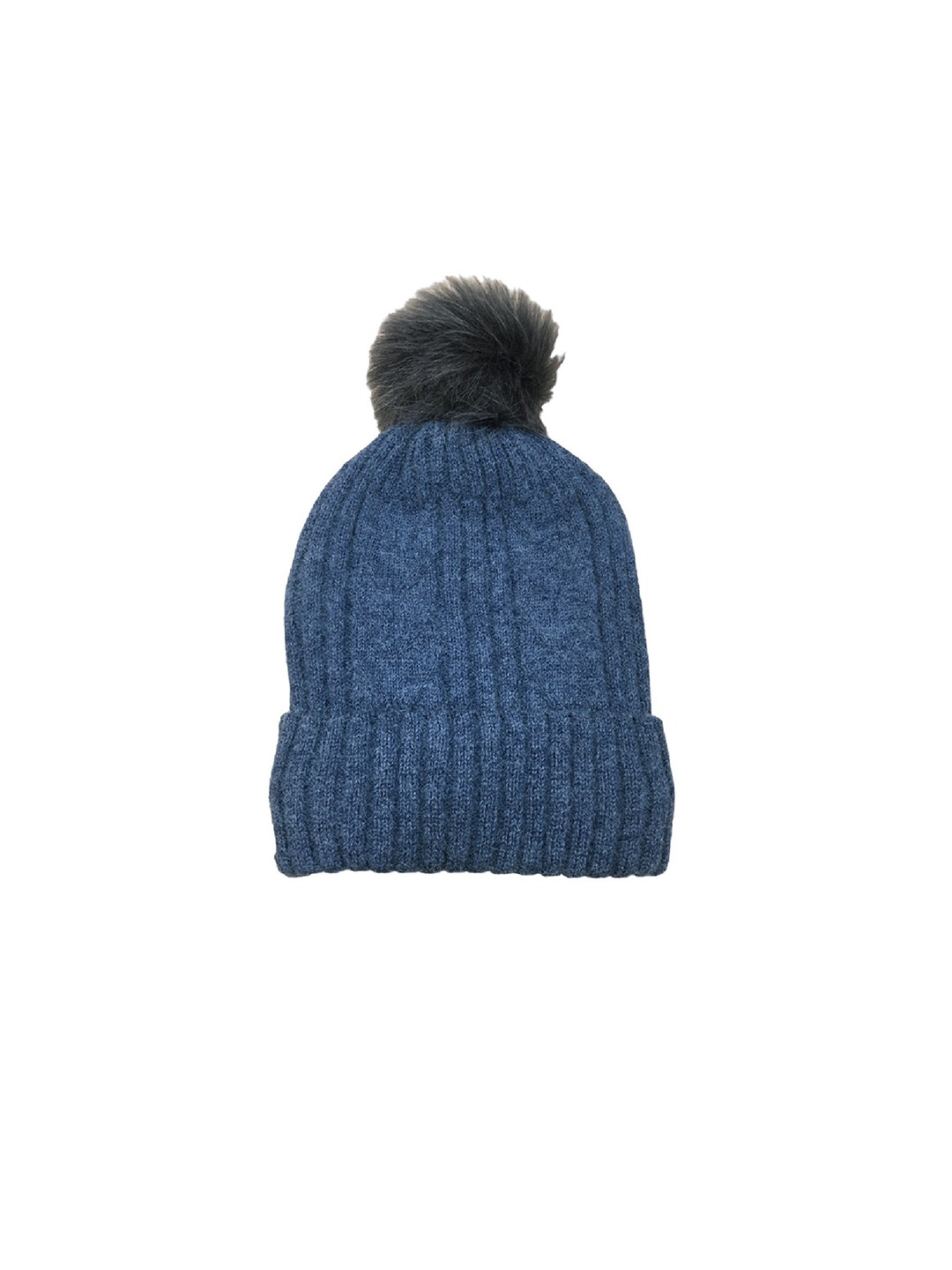 

Gajraj Kids Self Design Woollen Beanie, Navy blue