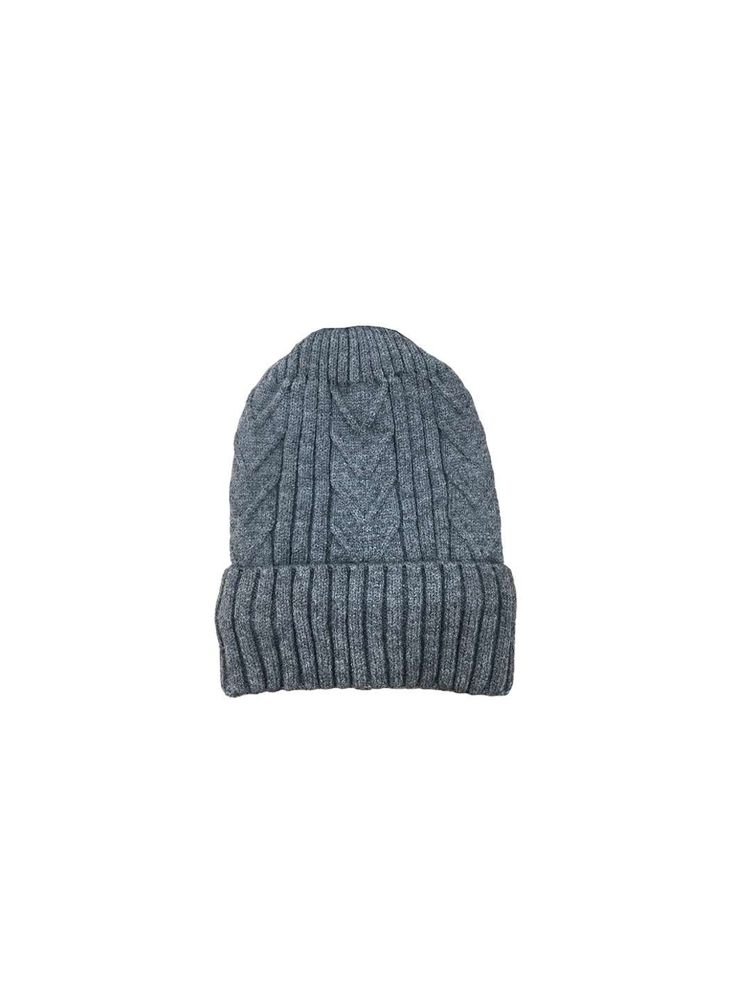 

Gajraj Self Design Woollen Beanie, Grey