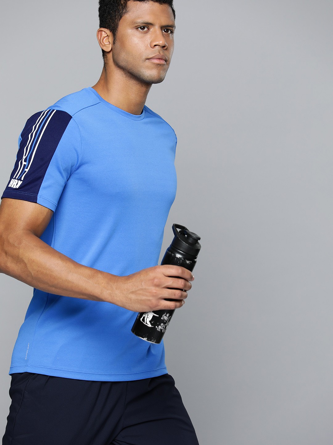 

HRX by Hrithik Roshan Men Rapid-Dry Running T-shirt, Blue