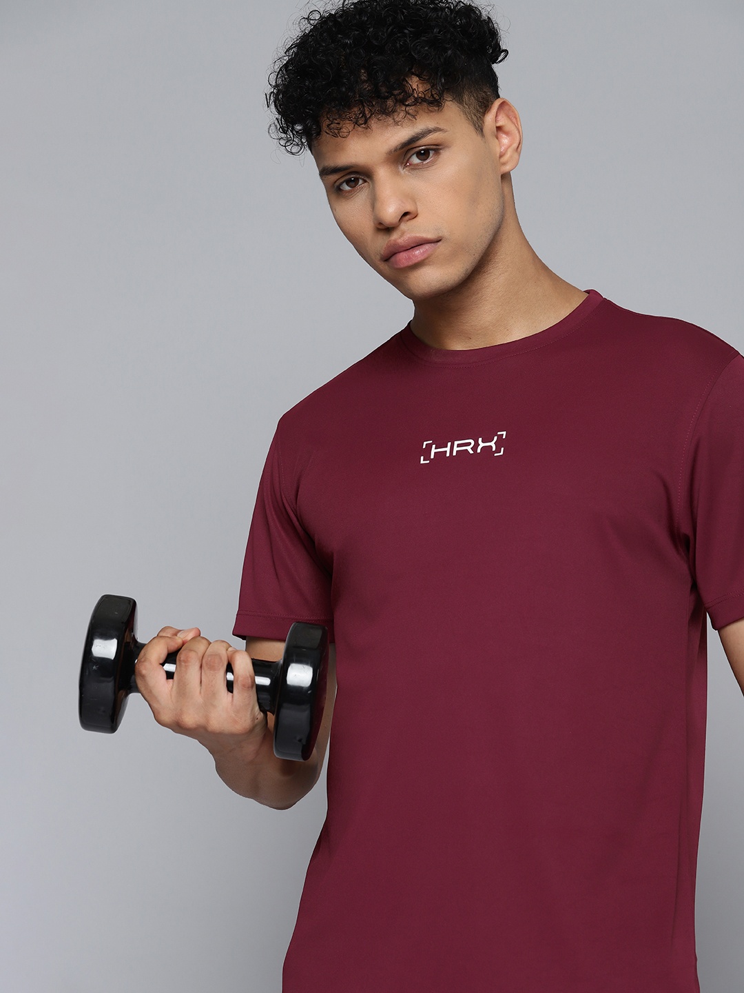 

HRX by Hrithik Roshan Rapid Dry Training T-shirt, Maroon