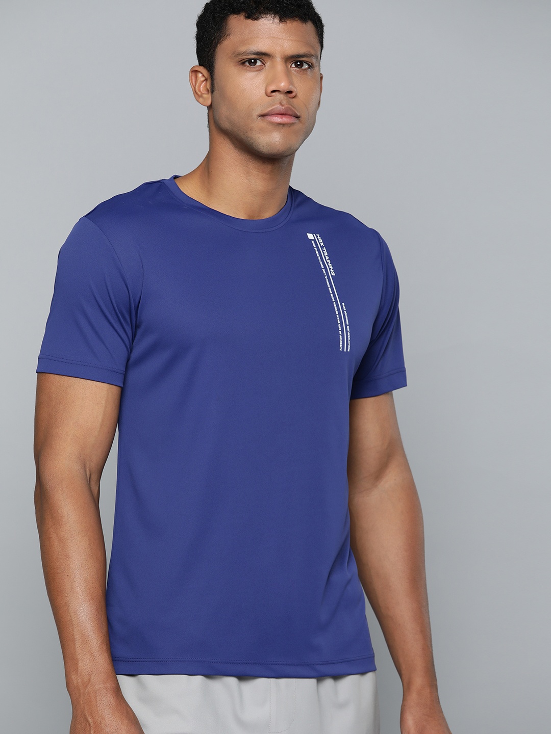 

HRX by Hrithik Roshan Men Rapid-Dry Training T-shirt, Navy blue