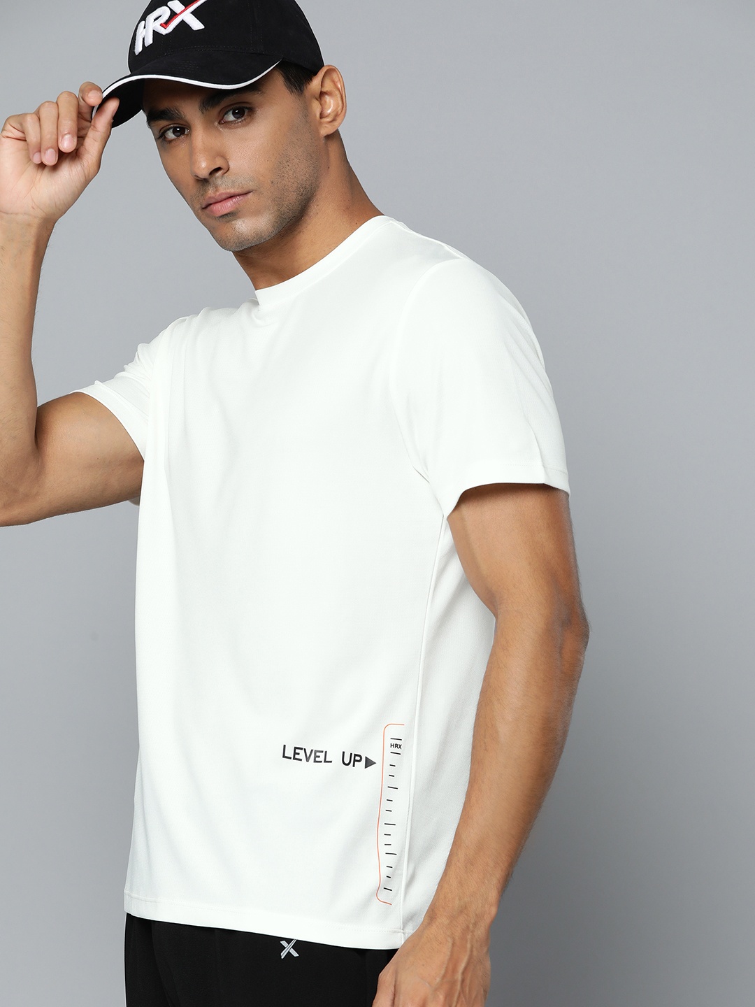

HRX by Hrithik Roshan Men Reflective Detail Running T-shirt, White