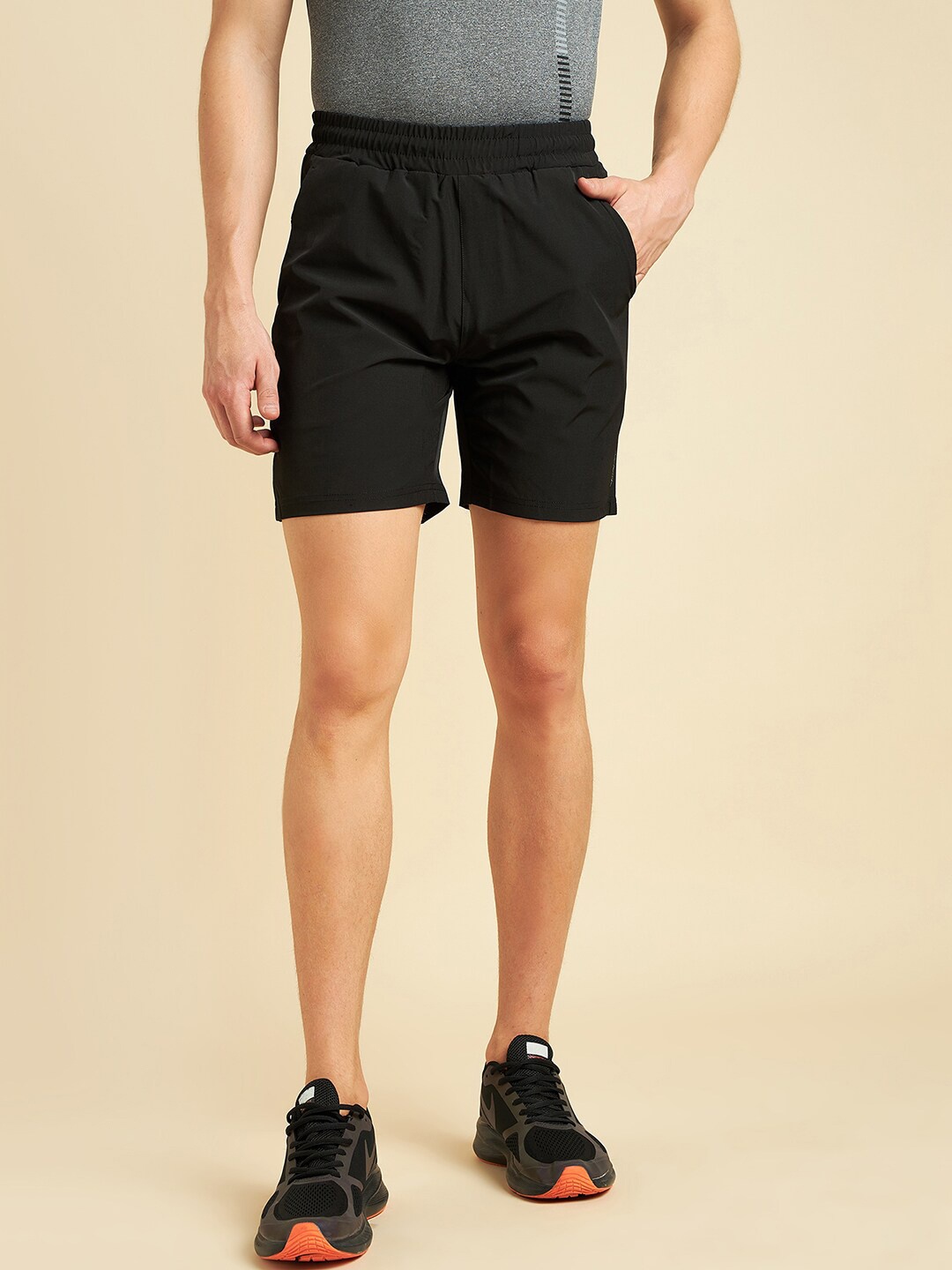 

Sweet Dreams Men Mid-Rise Sports Shorts, Black