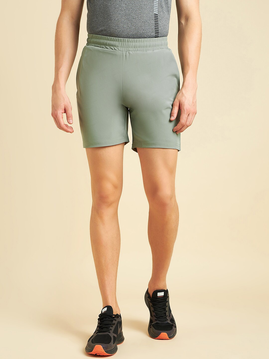 

Sweet Dreams Men Green Mid-Rise Sports Shorts