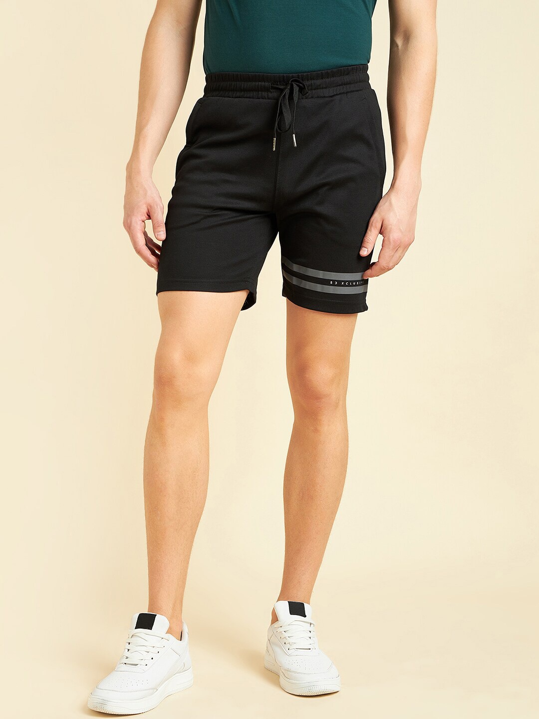 

Sweet Dreams Men Black Mid-Rise Shorts