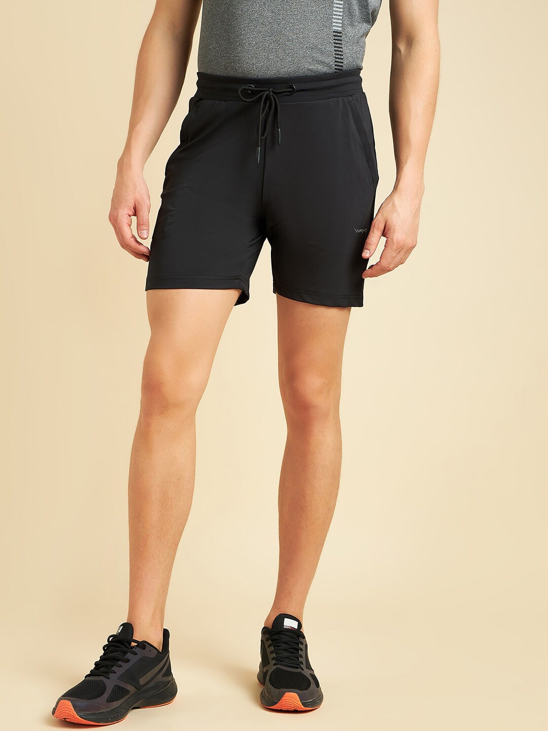 

Sweet Dreams Men Black Mid-Rise Training & Gym Sports Shorts