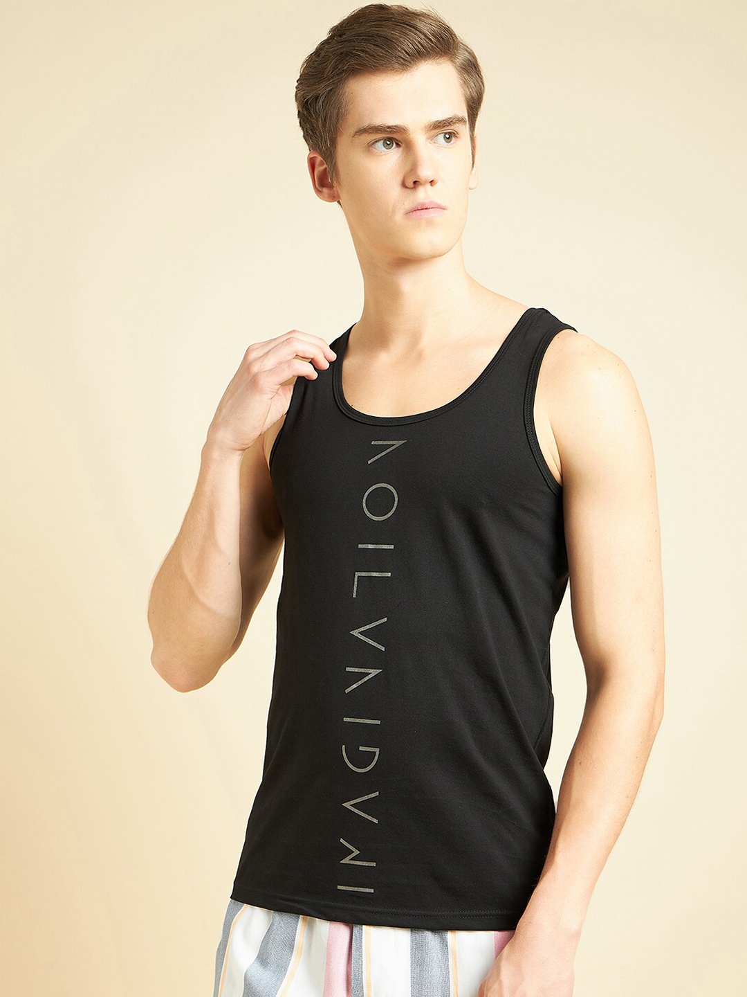 

Sweet Dreams Round Neck Lounge Tank Top, Black
