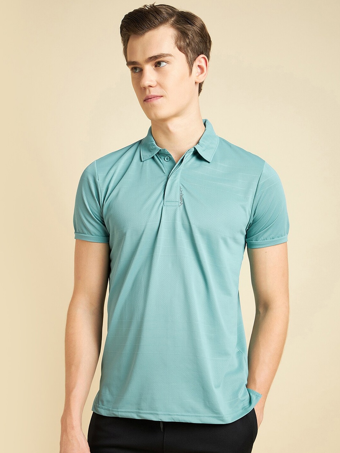 

Sweet Dreams Blue Polo Collar Sports T-shirt, Sea green