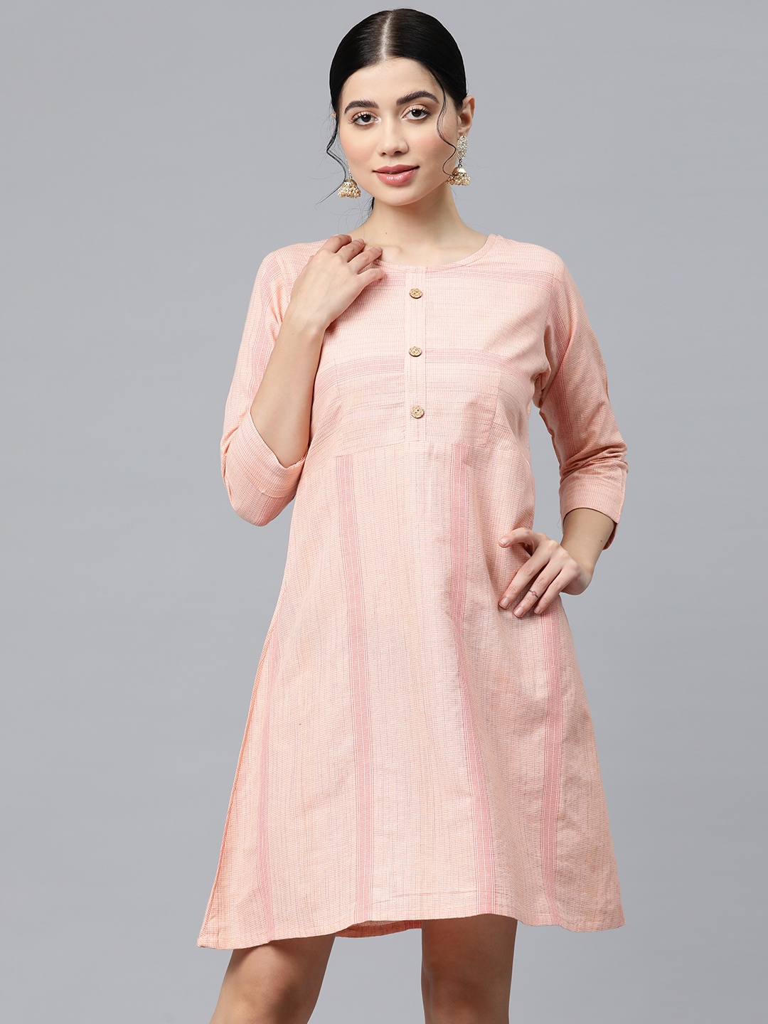 

WEAVETECH IMPEX A-Line Dress, Pink