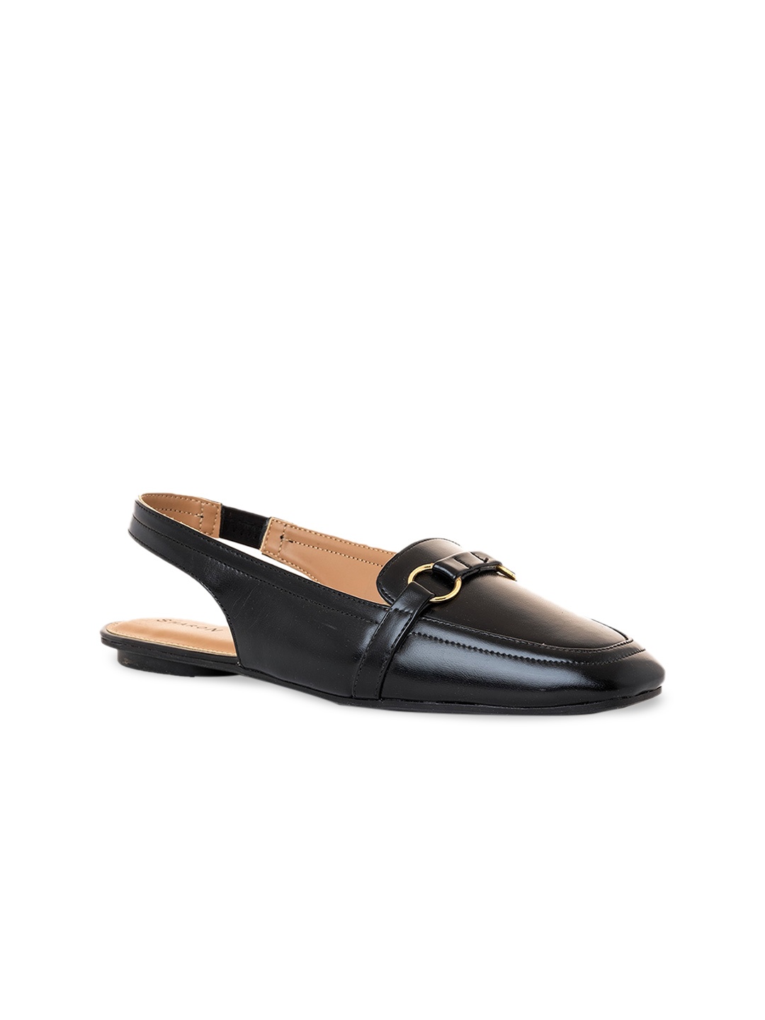 

Khadims Buckled Slingback Mules, Black