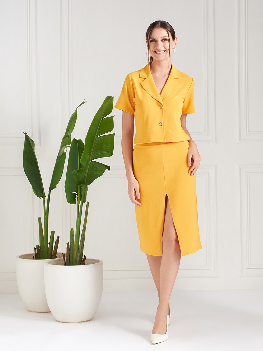 

Athena Immutable Purple Lapel Collar Blazer With Trousers