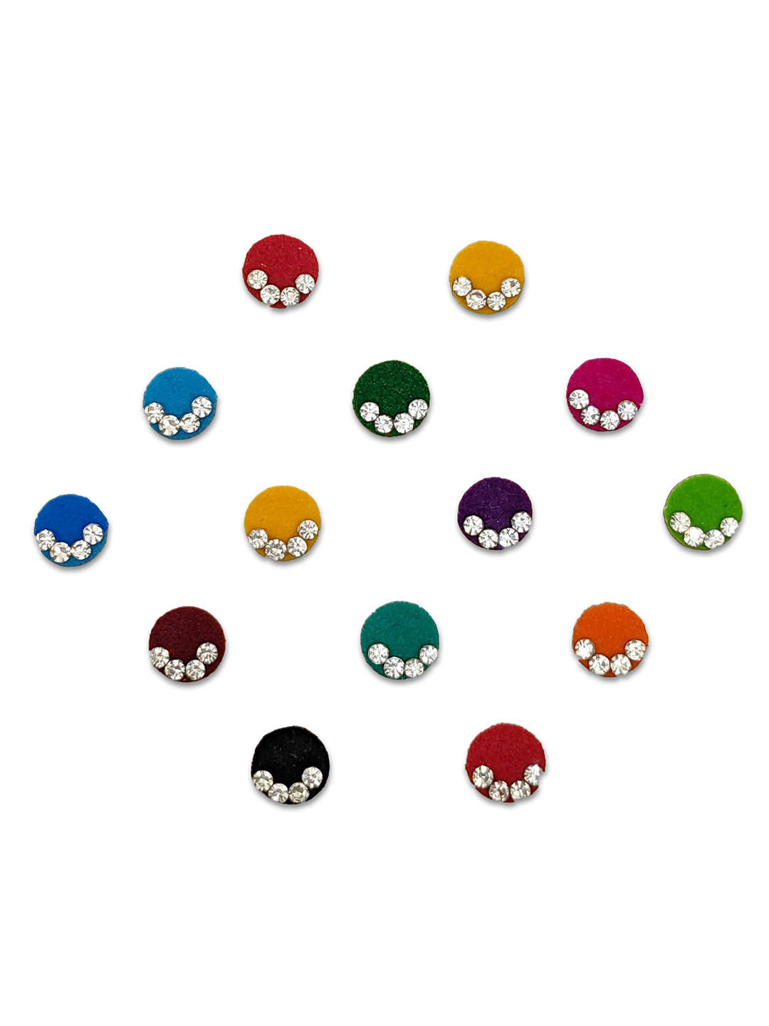 

Comet Busters Set of 14 Bindis - Multicolored, Multi