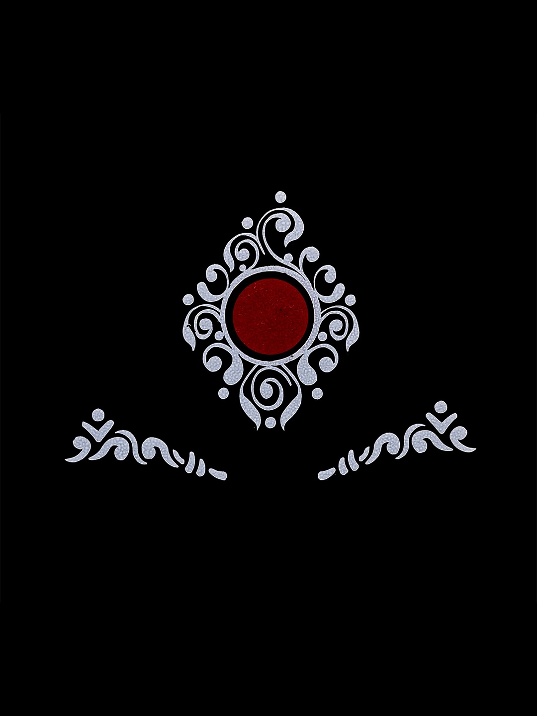 

Comet Busters Traditional Bridal Bengali Wedding Bindi - White