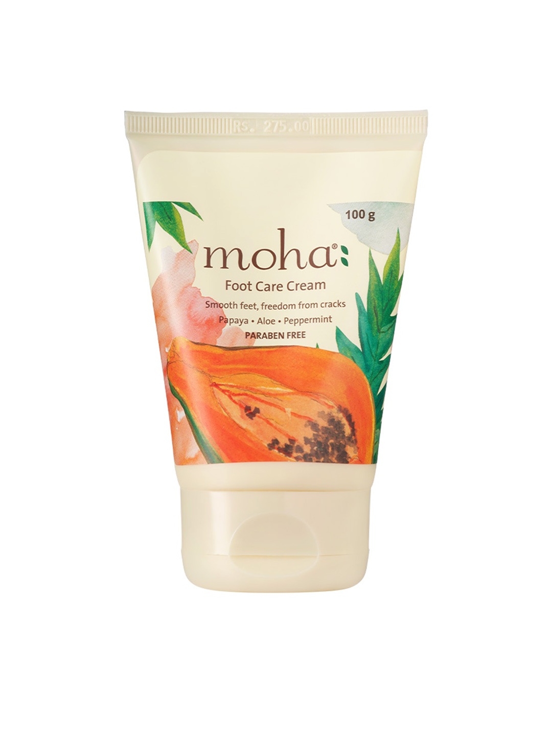 

moha Foot Care Cream with Papaya & Aloe - Freedom from Cracks - 100g, White