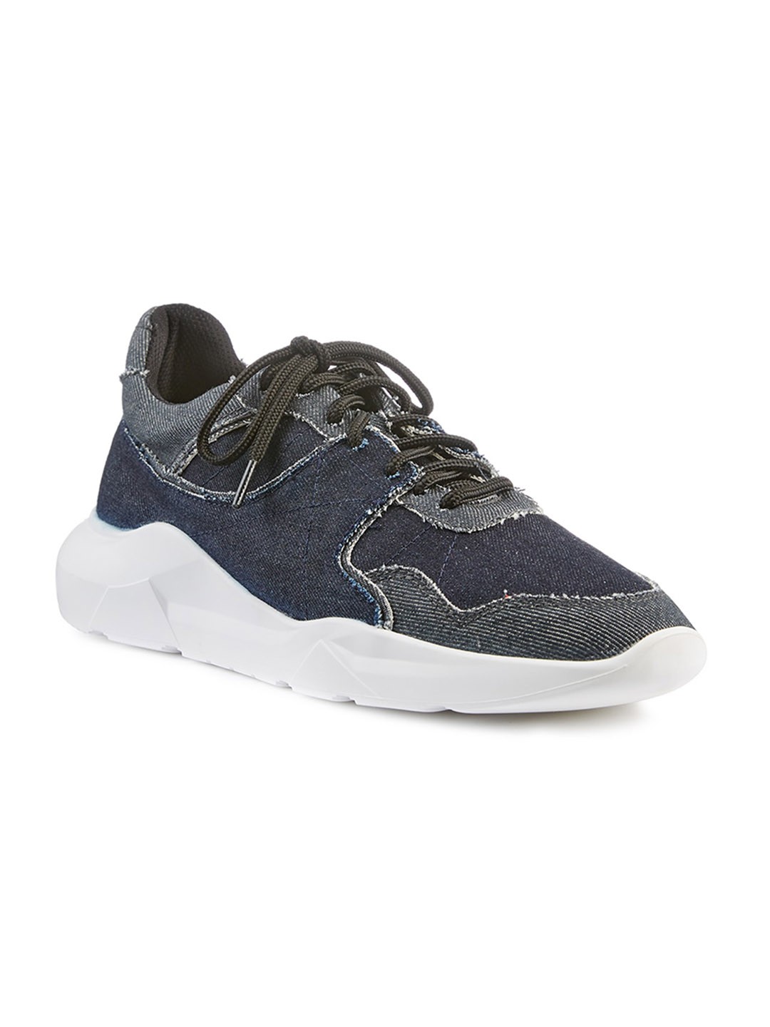 

FREESOUL Men FREEBLUES Textured Textile Contrast Sole Sneakers, Blue