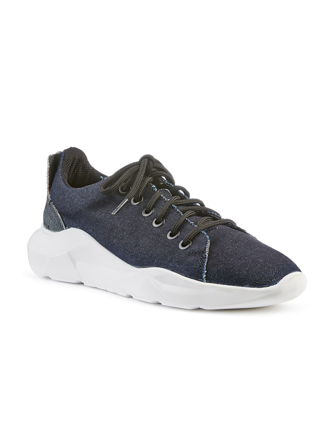 

FREESOUL Men FREEYODA Woven Design Textile Contrast Sole Sneakers, Navy blue