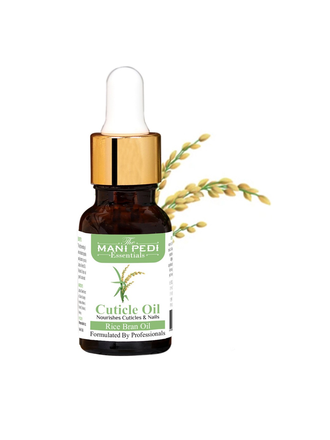 

The Mani Pedi Essentials Enriched With Rice Bran Almond Oil Pure Natural Cuticle Oil-15ml, Brown