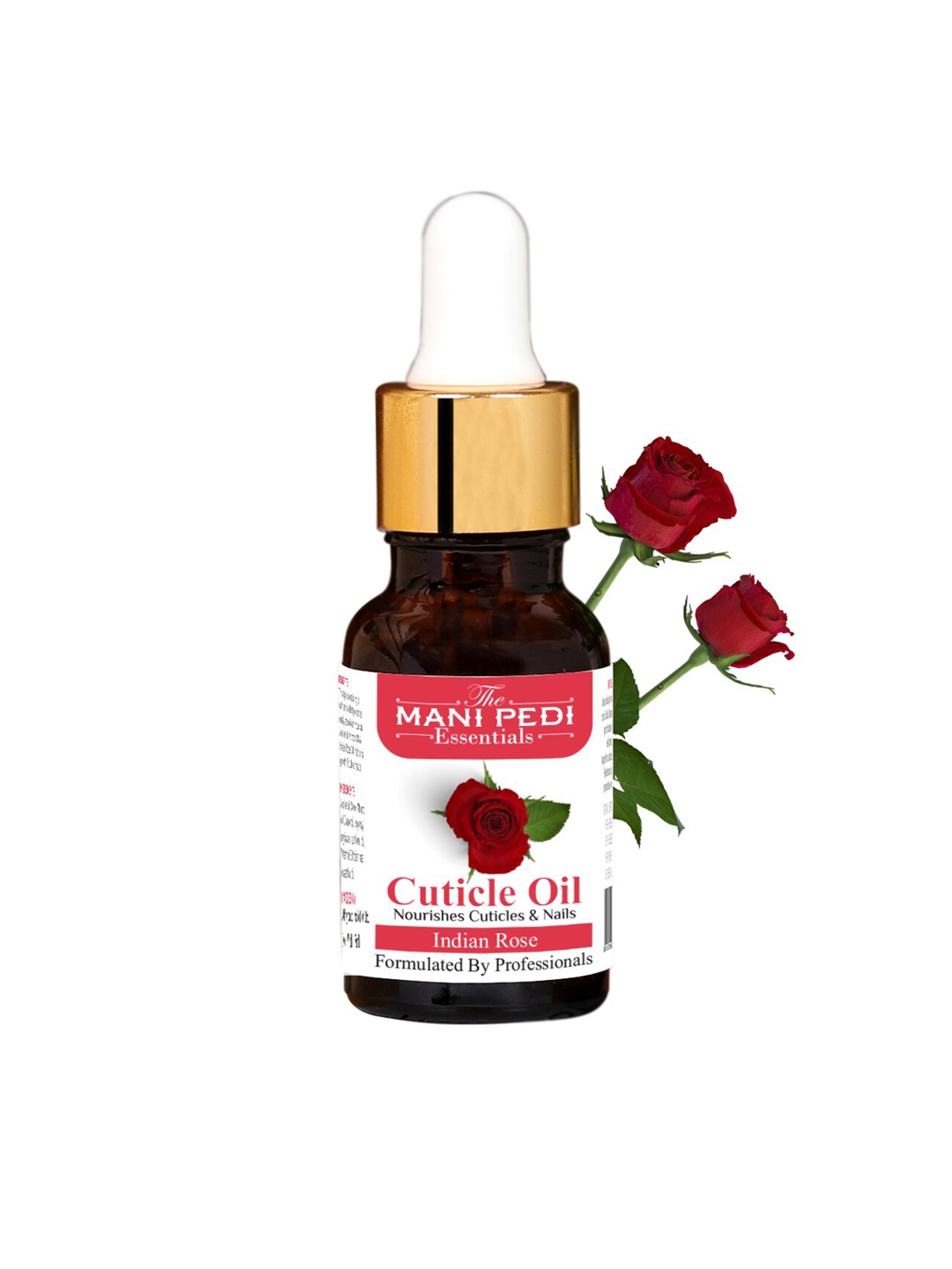 

The Mani Pedi Essentials Pure & Natural Cuticle Oil With Rose Jojoba & Almond Oil - 15ml, Brown