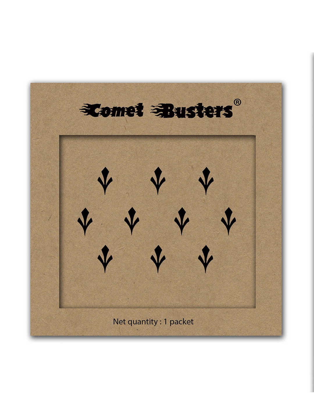 

Comet Busters Set of 10 Traditional Bindis - Black