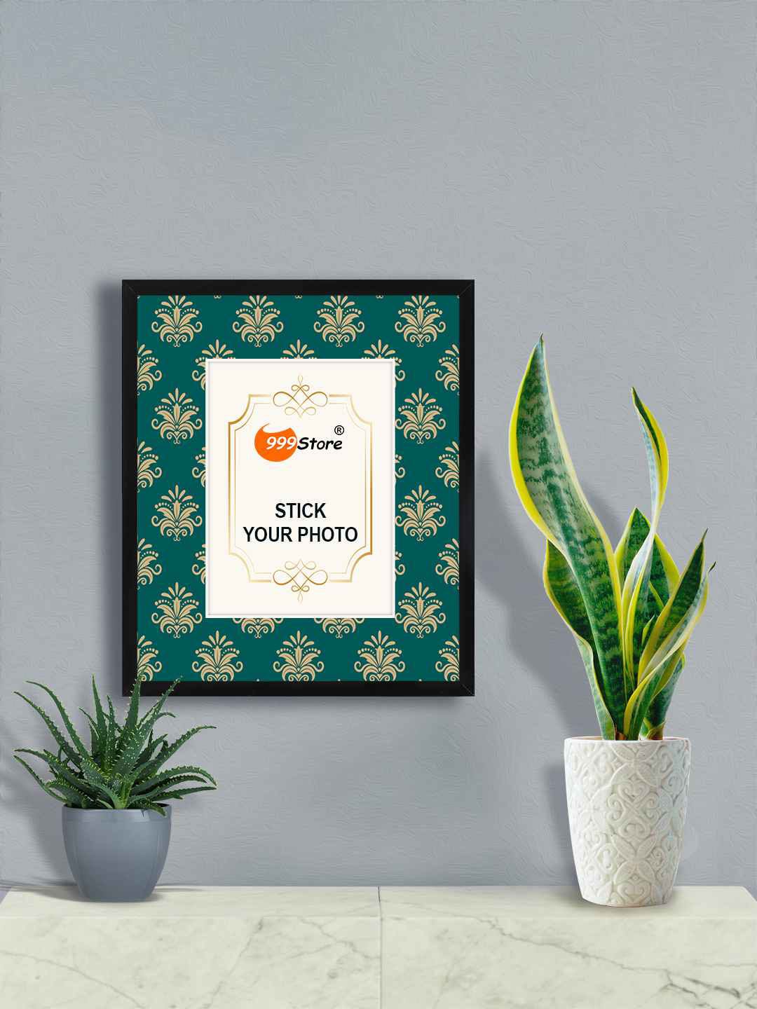 

999Store Green Ethnic Motifs Printed Wall Photo Frame