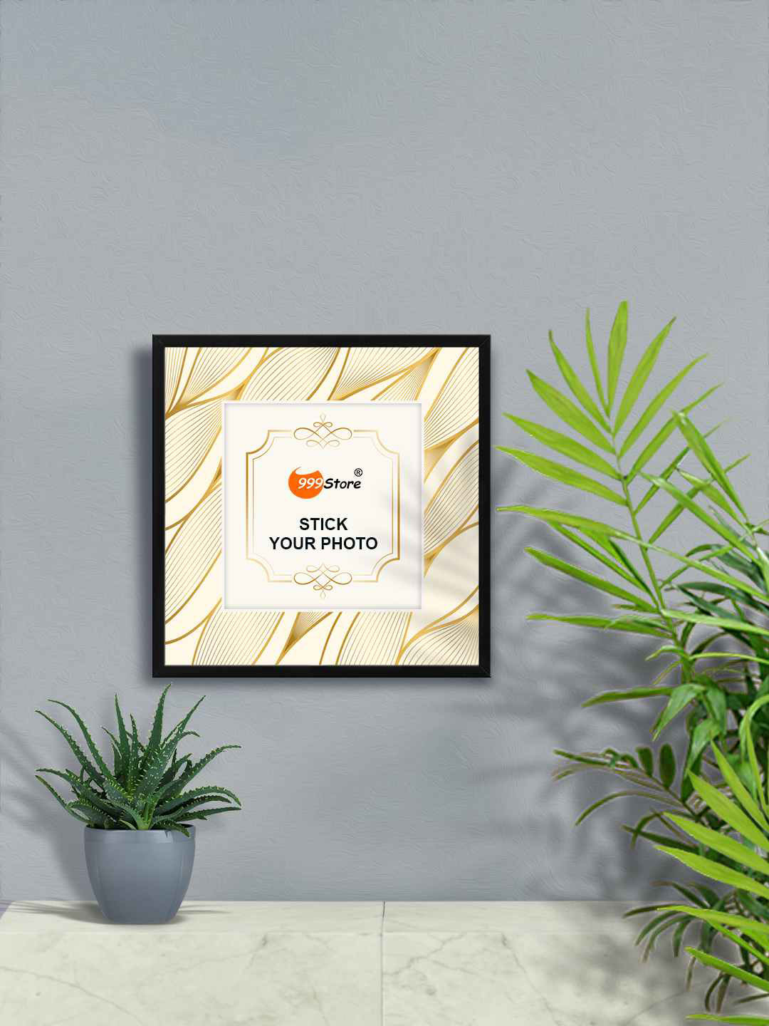 

999Store Gold-Toned Wall Hanging Photo Frame