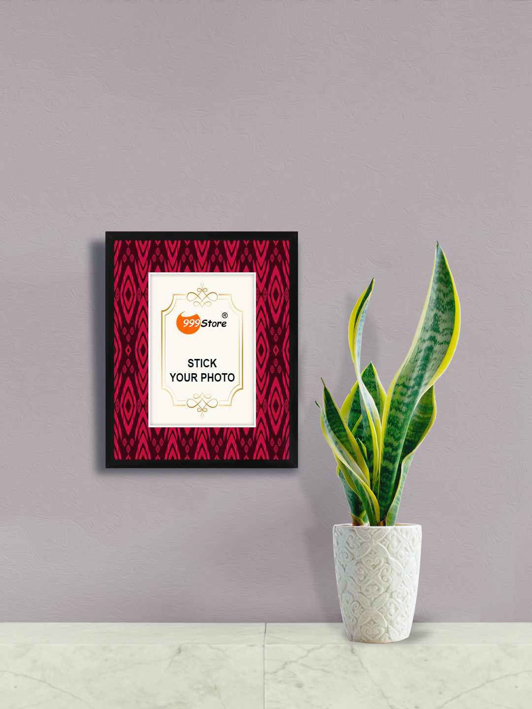 

999Store Red Abstract Printed Wall Photo Frame