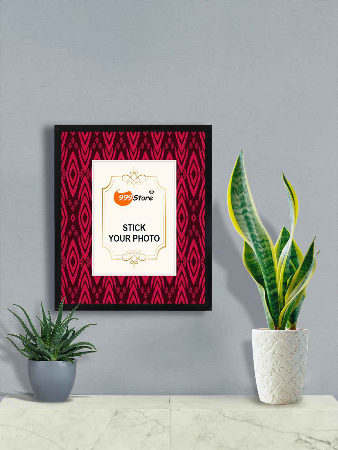 

999Store Red & Black Printed Photo Frame