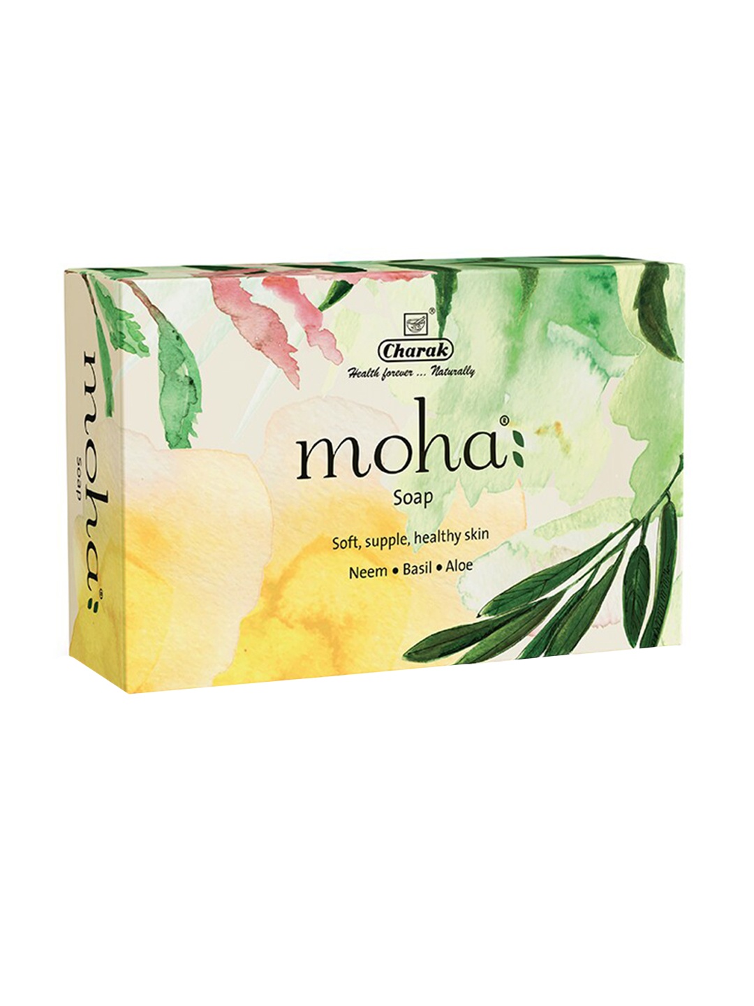 

moha Neem Basil Aloe Herbal Soap - 100 g, Cream