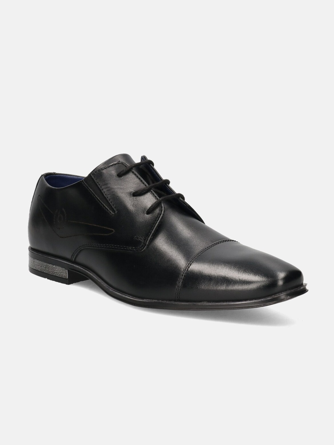 

Bugatti Men Morino I Black Leather Formal Derby Shoes