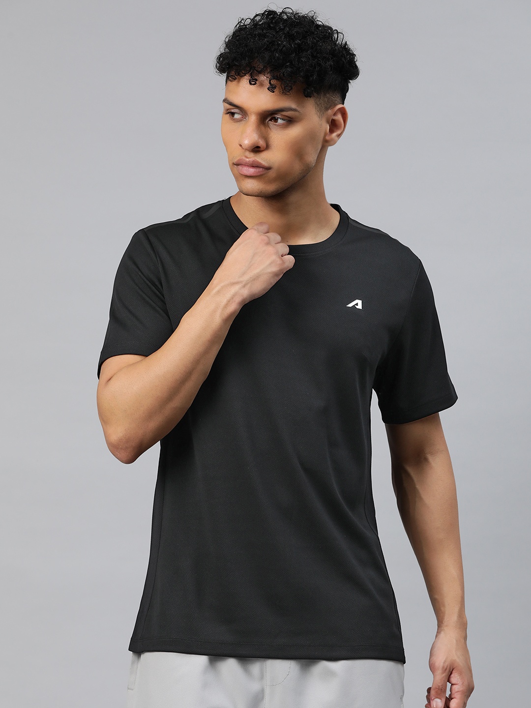 

Alcis Men Anti Static Slim Fit T-shirt, Navy blue