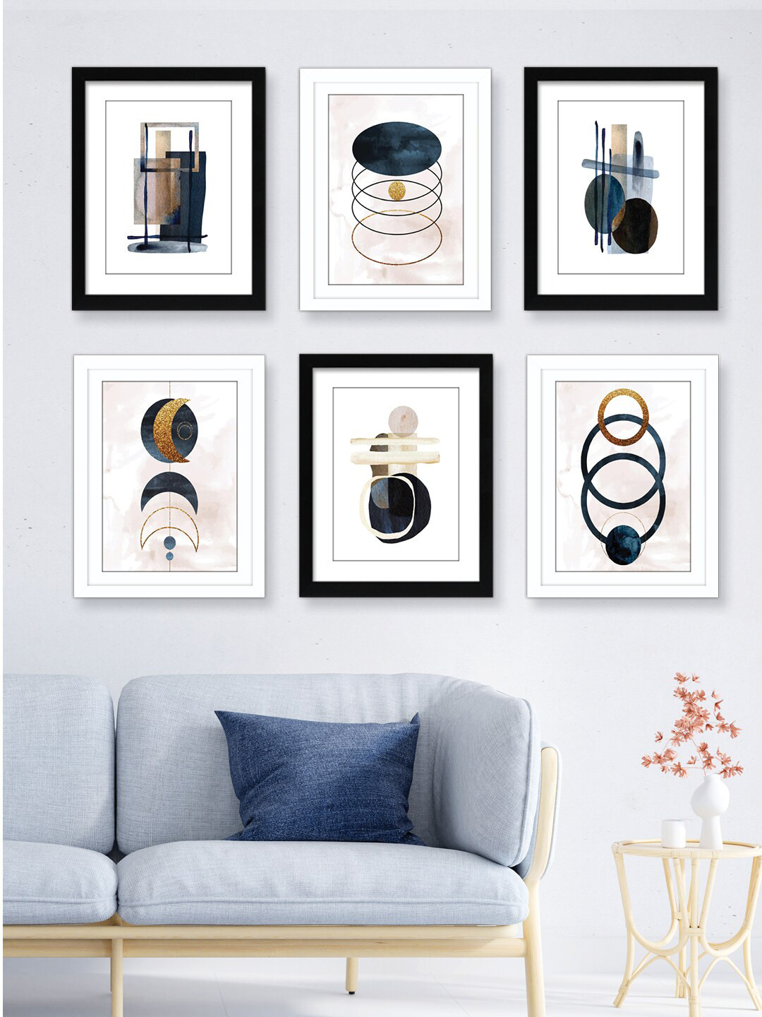 

RANDOM Black & White 6 Pieces Wall Photo Frame