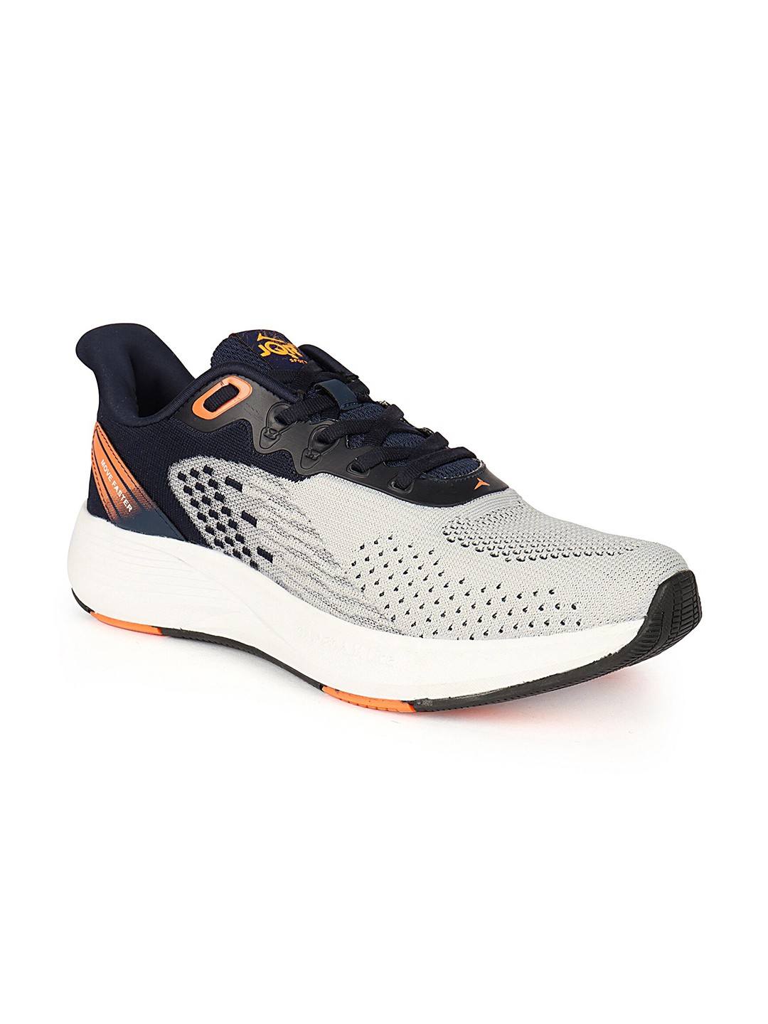 

JQR Men SMS Memory Foam Non-Marking Running Shoes, Grey