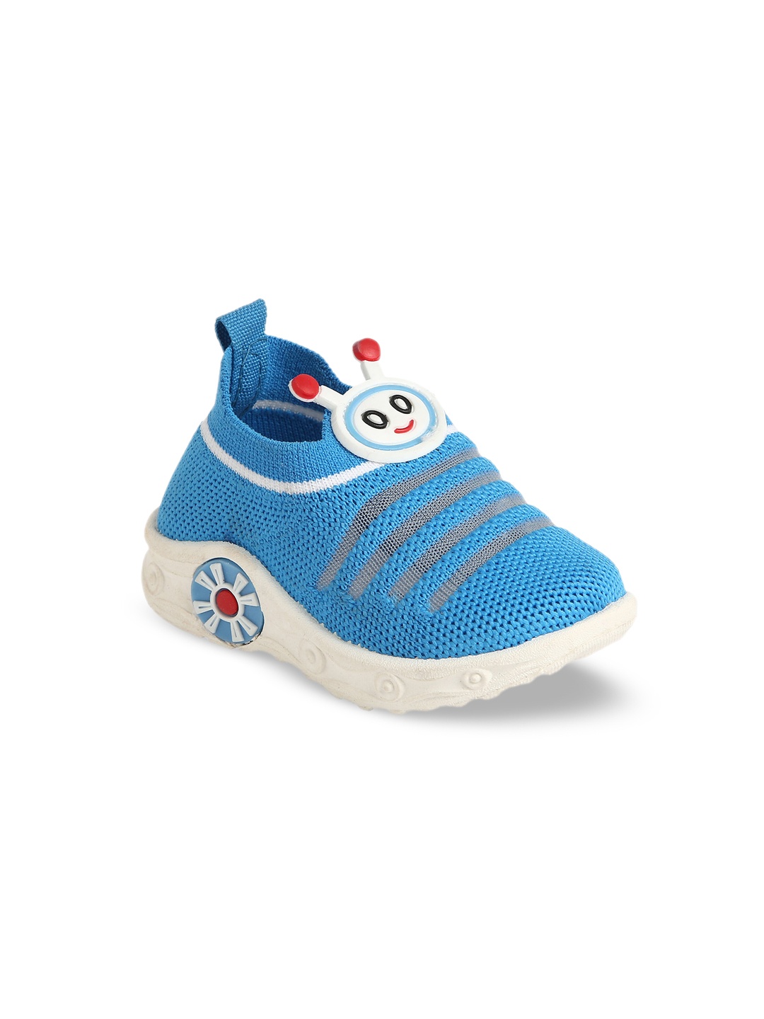 CHiU Infants Woven Design Lightweight Slip-On Sneakers, Blue