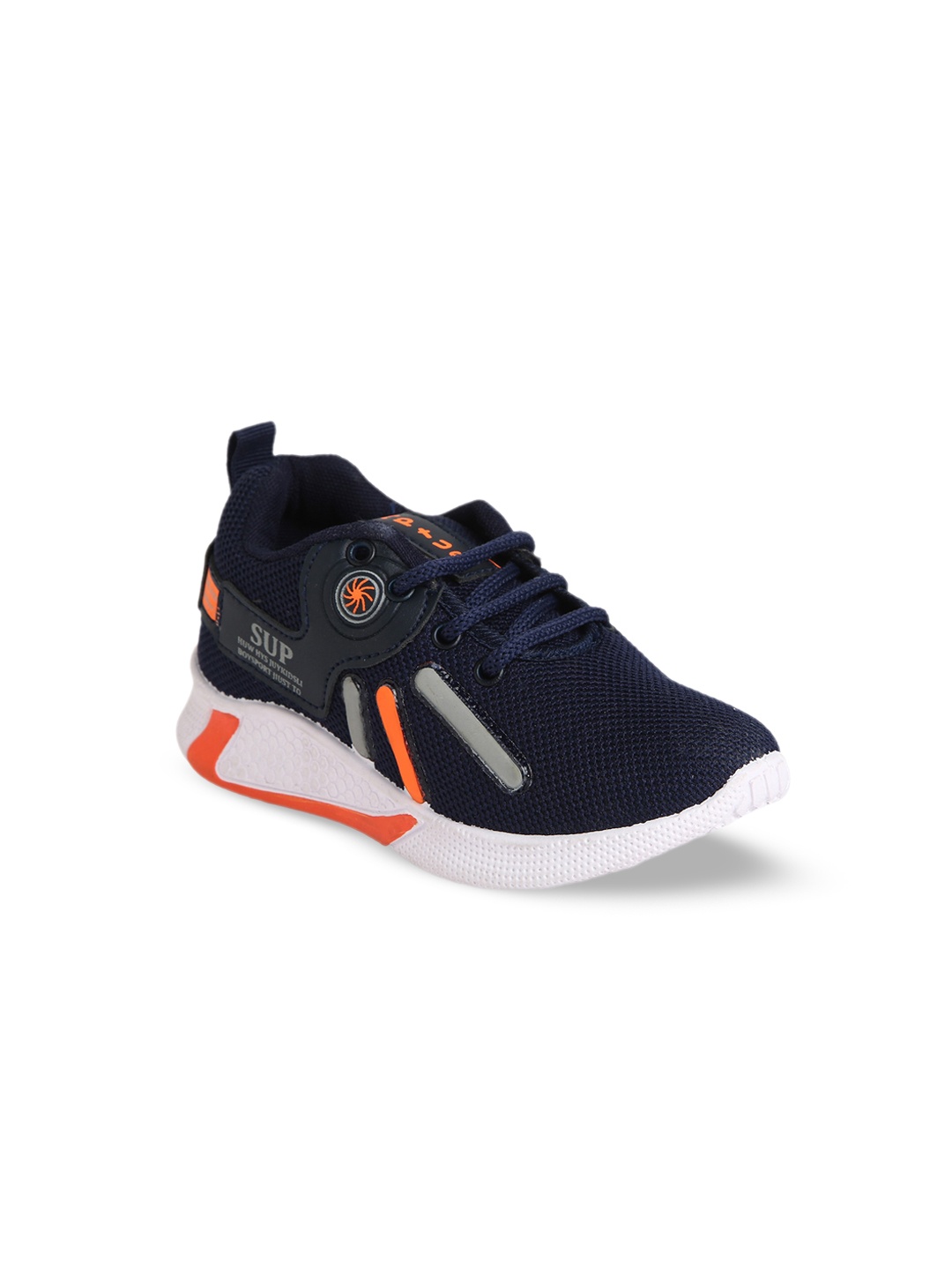 

CHiU Kids Woven Design Lightweight Sneakers, Navy blue