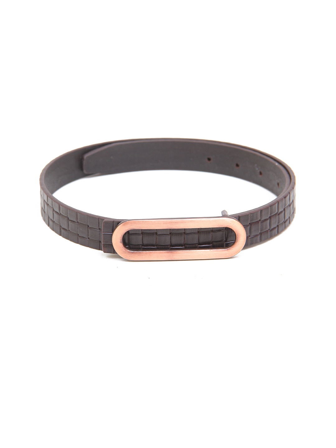

Calvadoss Women Textured Leather Wide Belt, Brown